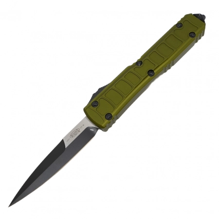 Microtech – 120II-1ODS – Signature Series Ultratech Stepside OTF DLC Bayonet – OD Green