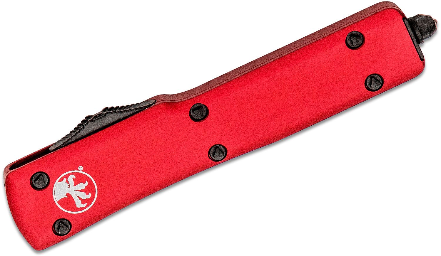 Microtech - 149-1RD - UTX-70 - OTF Auto - Elmax, M390, 204P Coated Tanto - 6061-T6 Aluminum - Red - Image 5