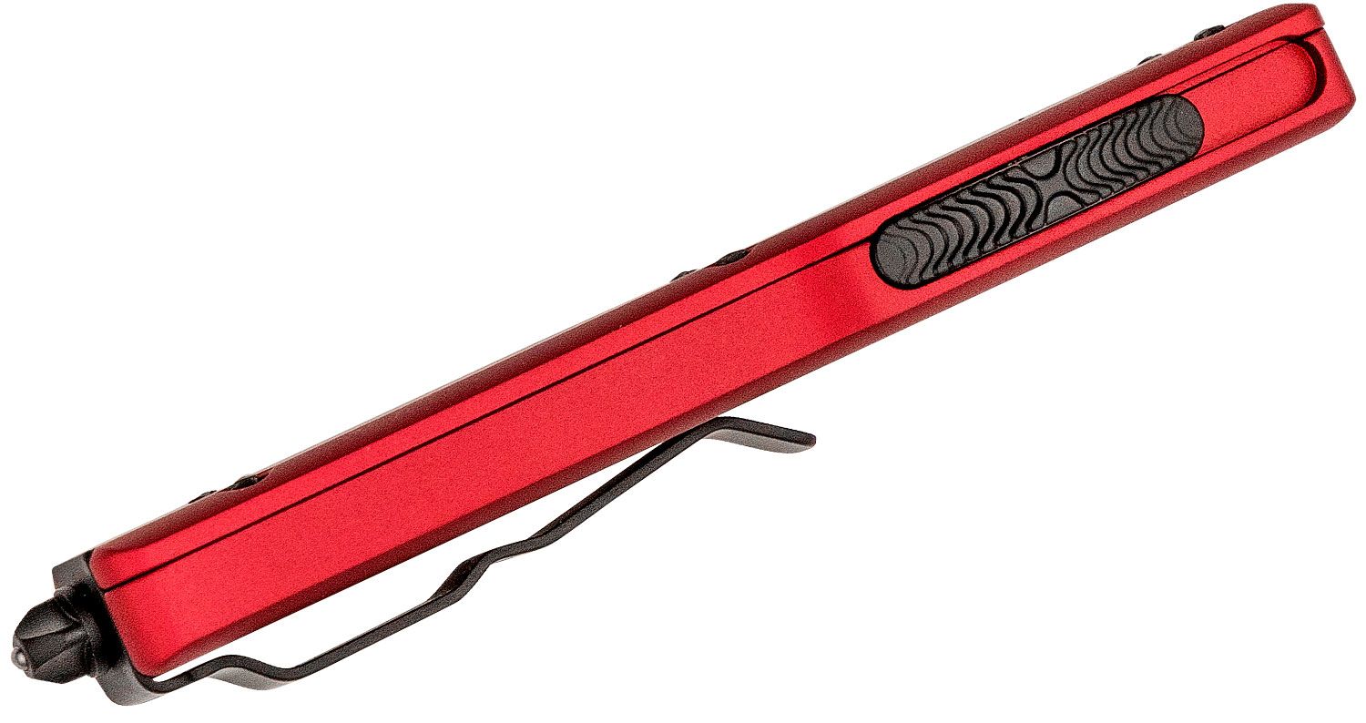 Microtech - 149-1RD - UTX-70 - OTF Auto - Elmax, M390, 204P Coated Tanto - 6061-T6 Aluminum - Red - Image 7