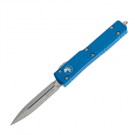Microtech – 147-10BL – UTX-70 Automatic Standard D/E OTF Knife – Blue