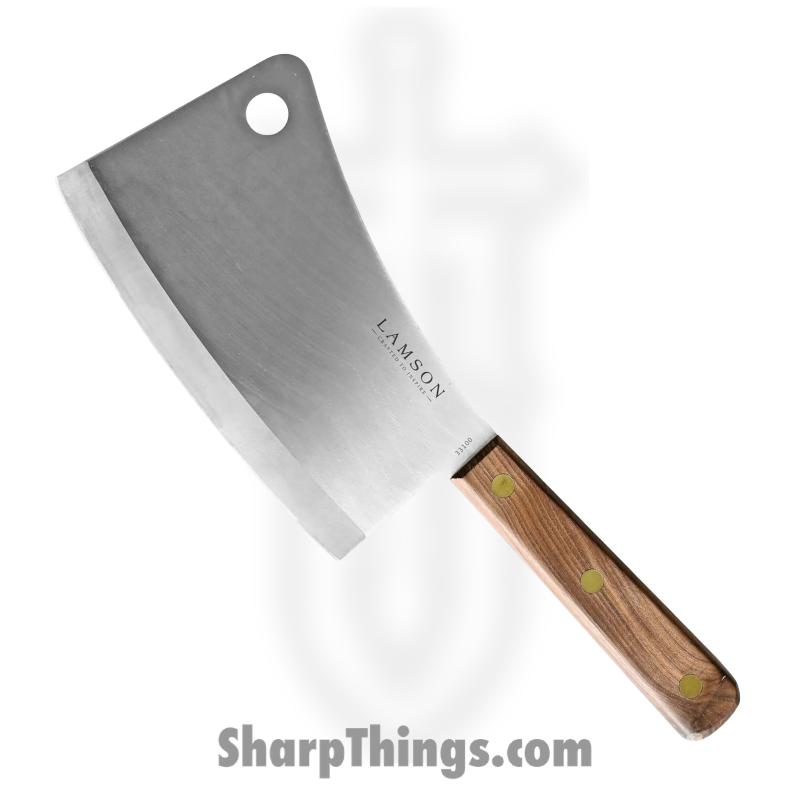 Lamson - 33100 - 7.25 in Meat Cleaver - 12C27 - Walnut - Brown