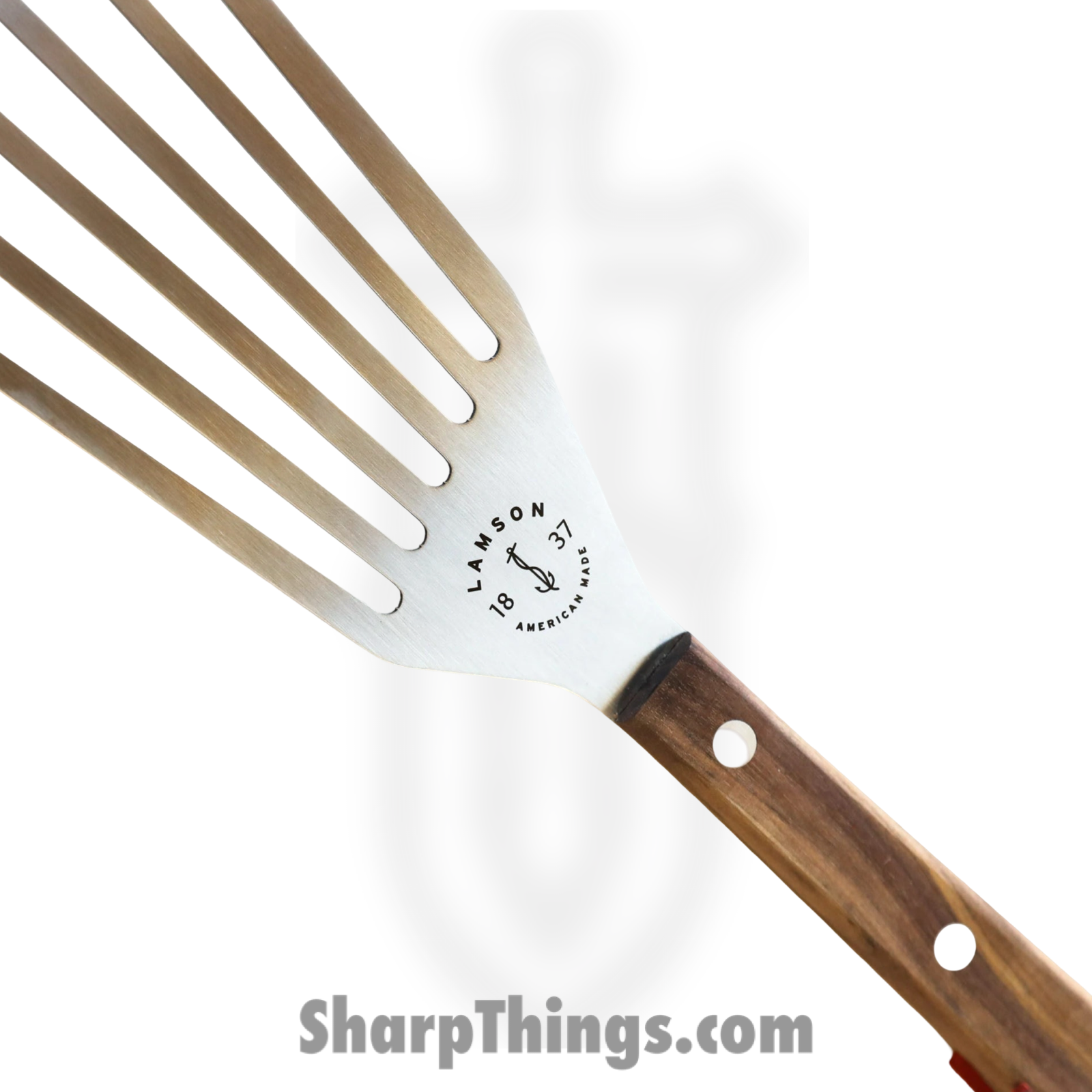 Lamson - 33579 - Premier 20 in Barbeque Slotted Walnut Fish & Veggie Turner - Image 2