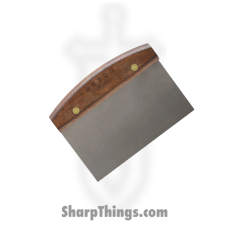 Lamson – 34220 – 3″ x 6″ Dough (Bench) Scraper – 301 SS Polished – Walnut – Brown