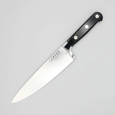 Lamson – 39250 – 8″ Premier Forged Chef’s Knife – 4116 Polished  – G10 – Midnight Black