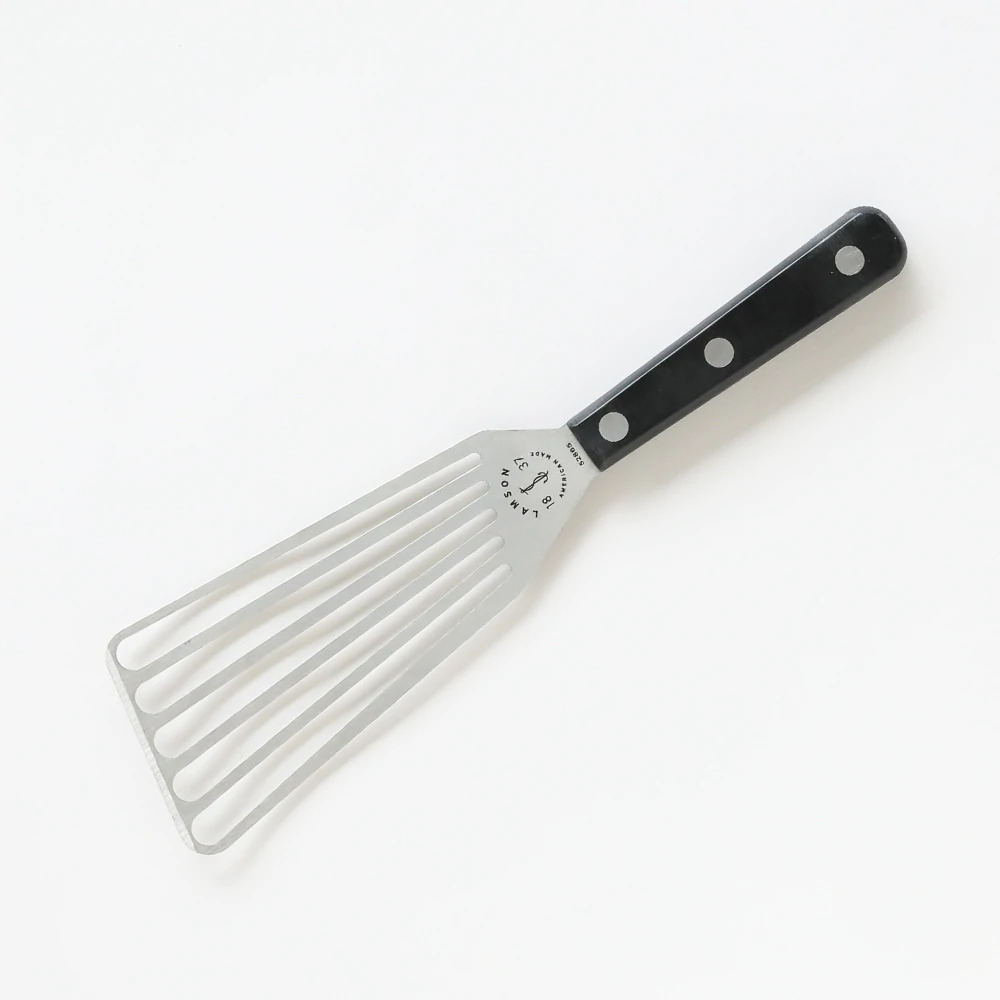 Lamson Chef's Slotted Turner 3 x 6 - Left Handed, POM Handle