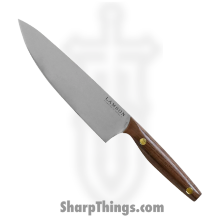 Lamson – 56510 – 8 in Vintage Chef’s Knife – 12C27 Polished – Walnut – Brown