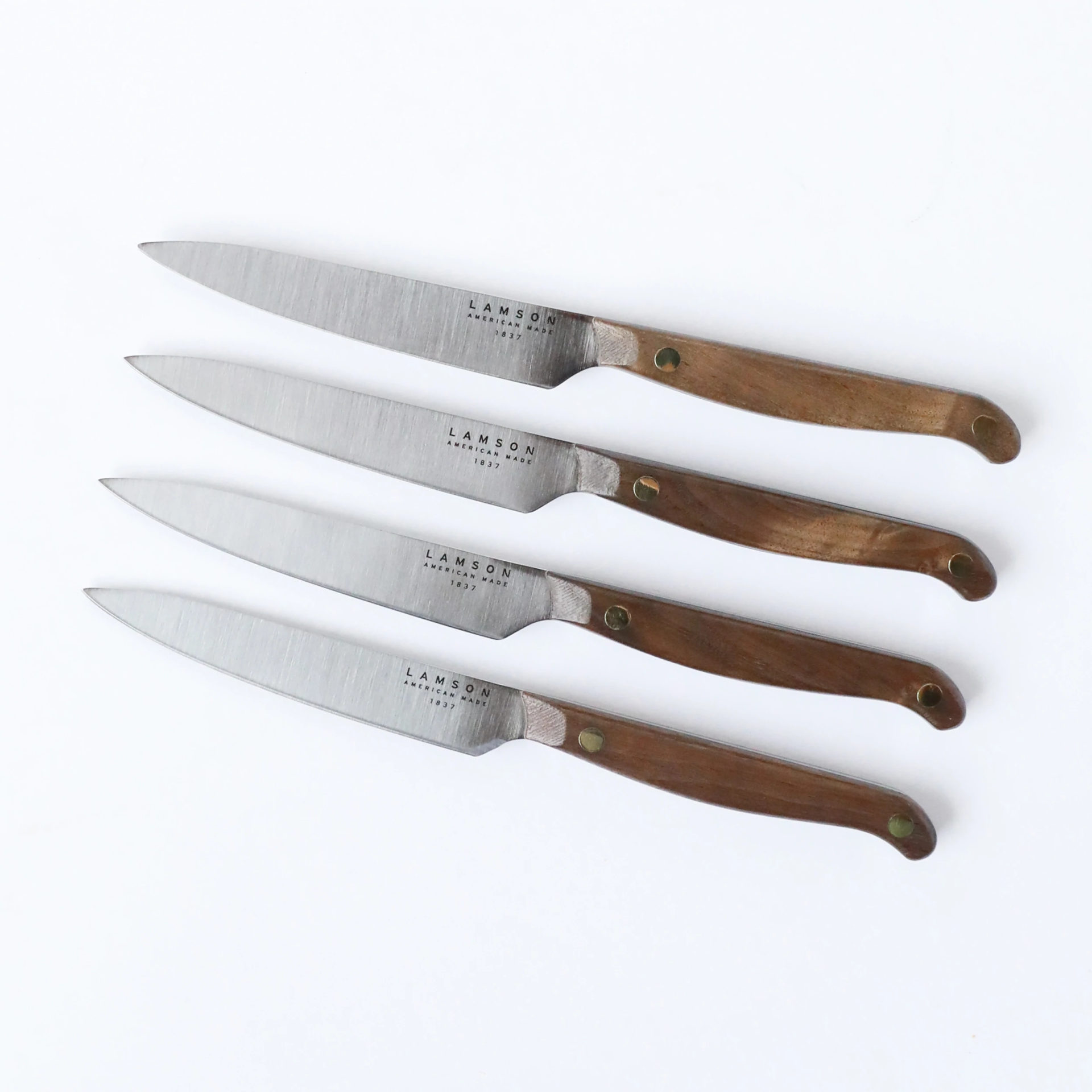 6 Deejo Steak Knives, Ebony Wood / Japanese