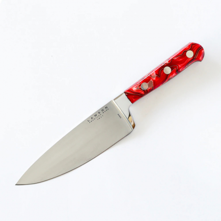 Lamson – 59949 – 6″ Premier Forged Chef’s Knife – 4116 Polished  – Acrylic – Fire