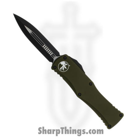 Microtech – 702-1OD – Hera – OTF Auto – Elmax Coated Dagger – 6061-T6 Aluminum – OD Green