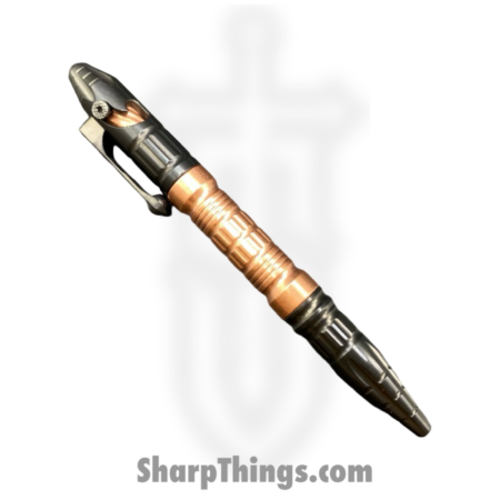 Heretic Knives – H038-DLC/Cu – Thoth Moduler Pen – Titanium with Copper Barrel Extension – Black/Copper