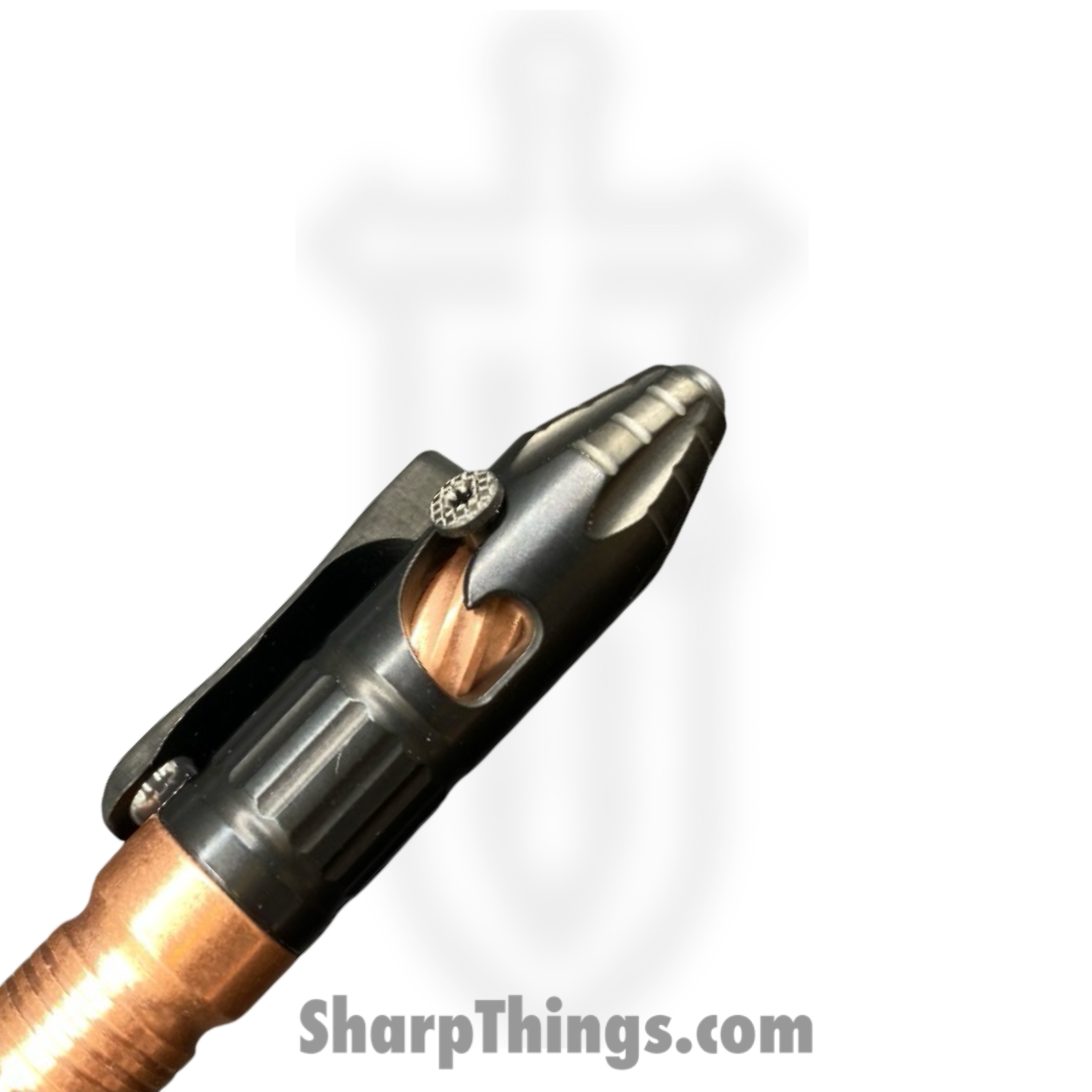 Heretic Knives - H038-DLC/Cu - Thoth Moduler Pen - Titanium with Copper Barrel Extension - Black/Copper - Image 4