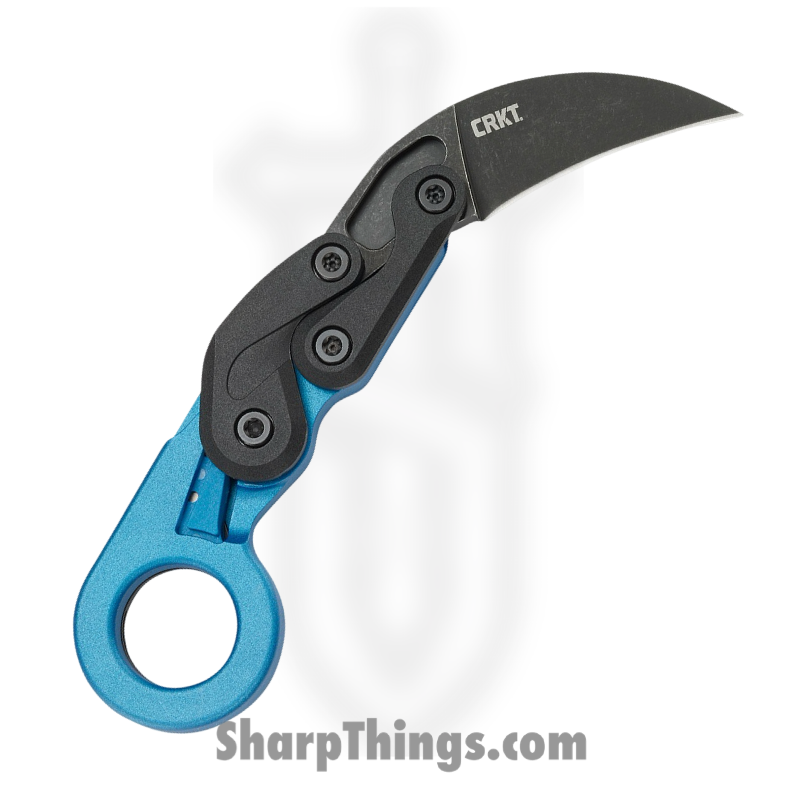 CRKT - 4041B - Provoke Kinematic - Folding Knife - 1.4116 Stainless Coated Hawkbill - Grivory - Blue