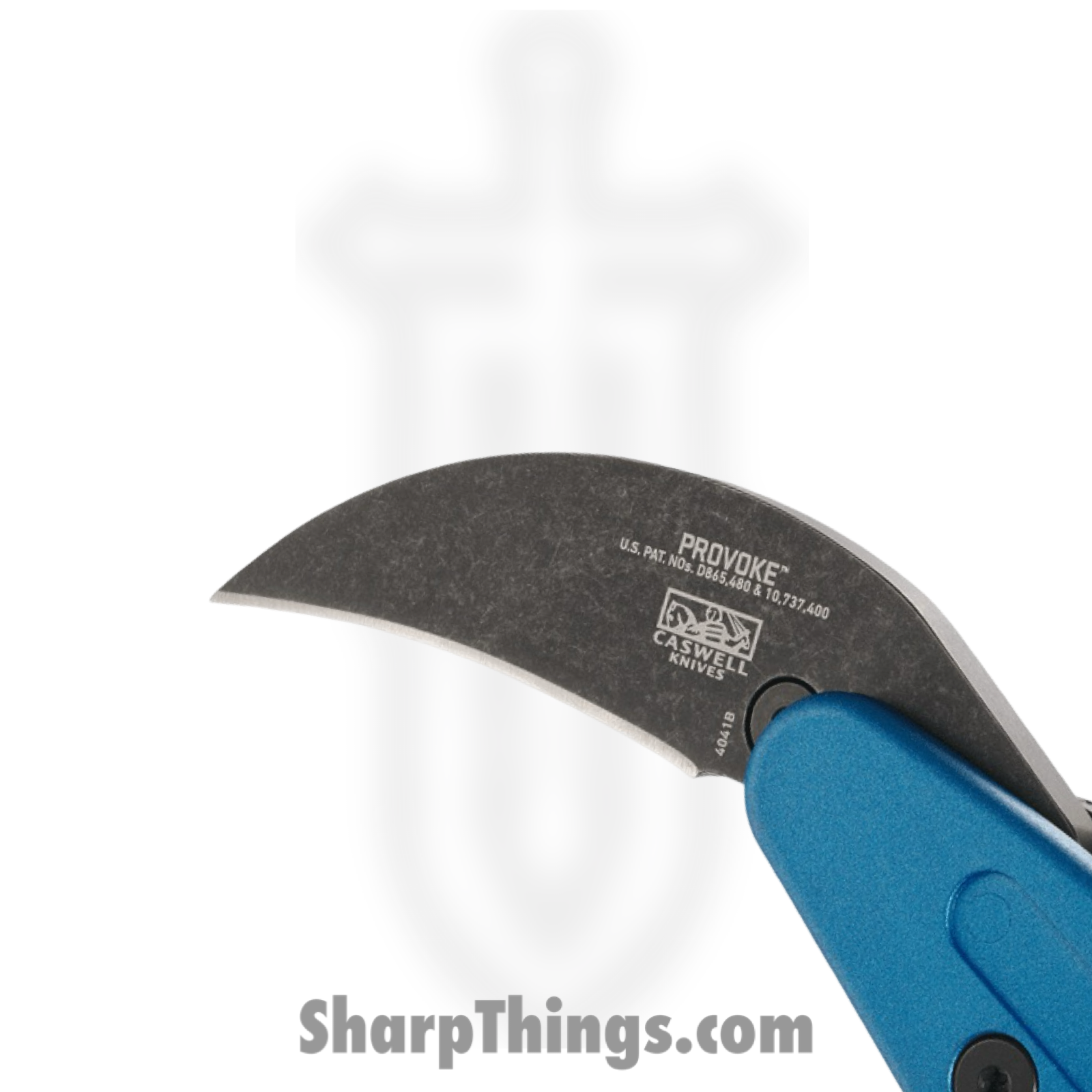 CRKT - 4041B - Provoke Kinematic - Folding Knife - 1.4116 Stainless Coated Hawkbill - Grivory - Blue - Image 3