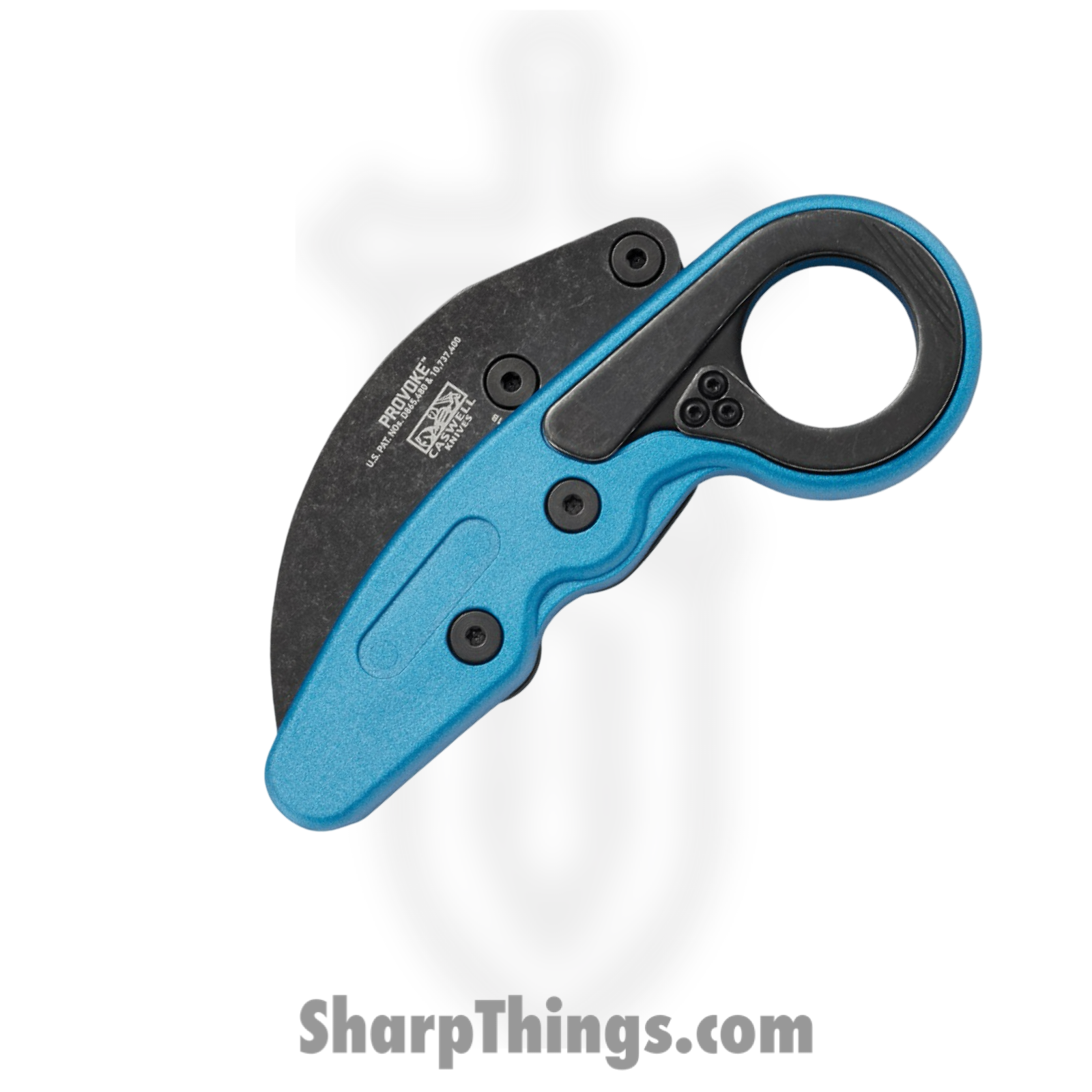 CRKT - 4041B - Provoke Kinematic - Folding Knife - 1.4116 Stainless Coated Hawkbill - Grivory - Blue - Image 4