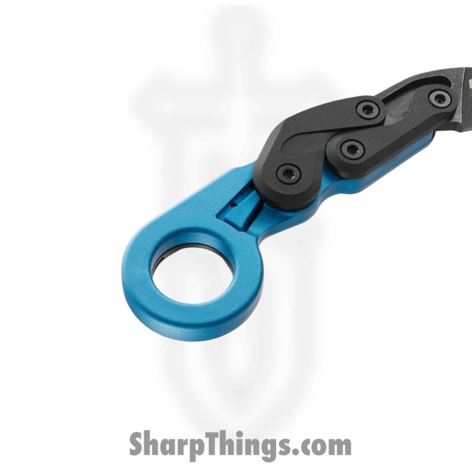 CRKT - 4041B - Provoke Kinematic - Folding Knife - 1.4116 Stainless Coated Hawkbill - Grivory - Blue - Image 6