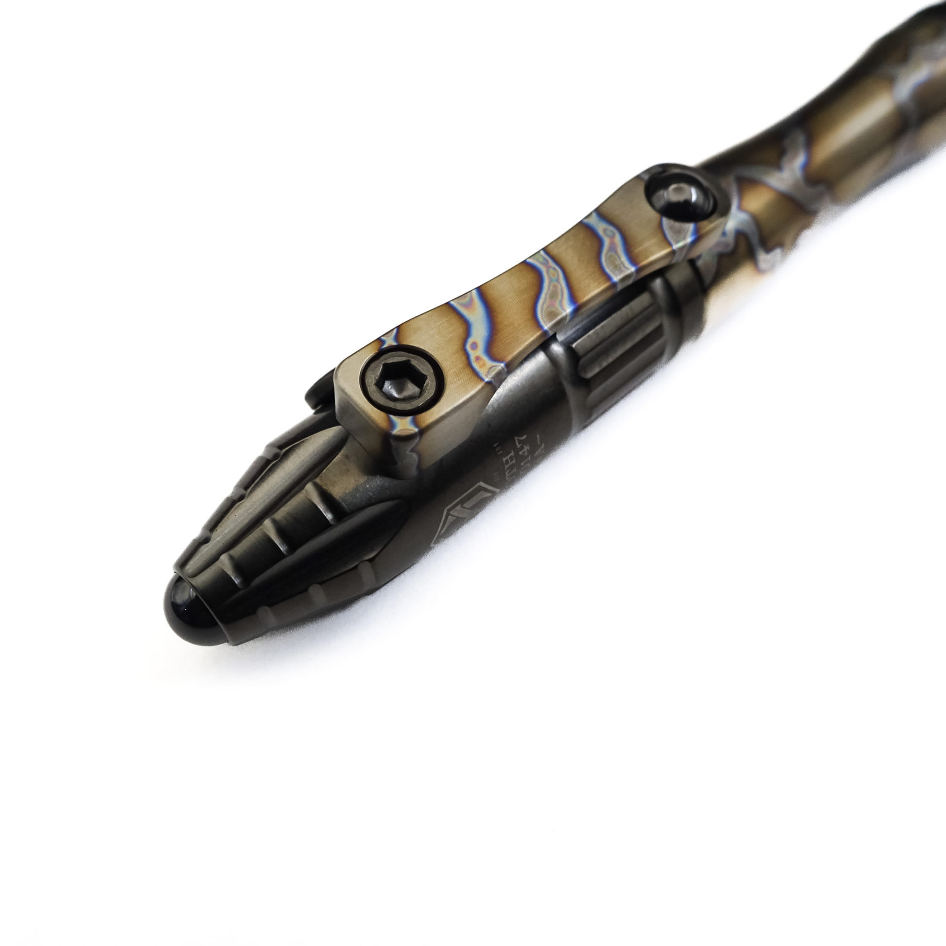 Heretic Knives - H038-PRED - Thoth Predator Pen - DLC Titanium with Red Action and Predator Logo - Image 6