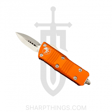 Microtech – 238-10 OR- Troodon Mini Auto D/E OTF Knife – Orange