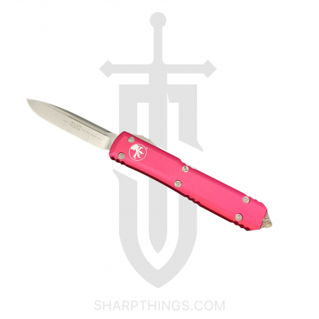 Microtech – 121-10PK – Ultratech S/E OTF Knife – Stonewash – Pink