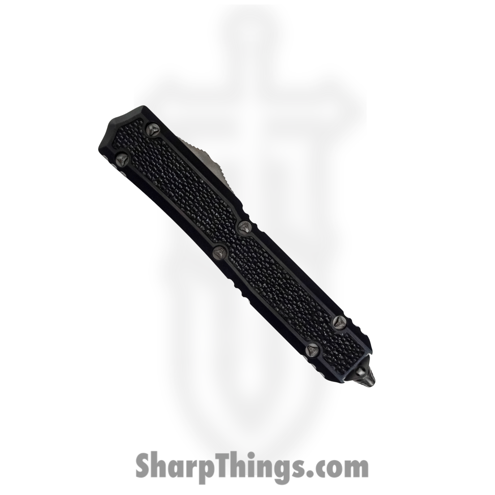 Marfione Custom Knives - MFC-MAK2 - Marfione Custom Makora II - OTF Auto - MFC-MAK2 Marfione Custom Makora II OTF Auto - Aluminum/Leather - Black - Image 3