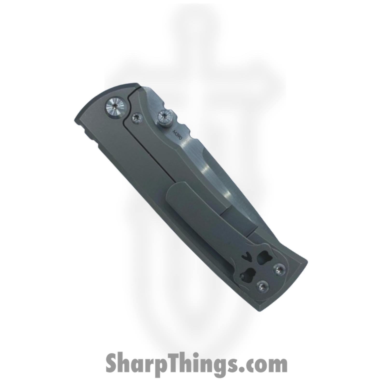 Chaves Blades - UltraTStTi - Redencion Street - Folding Knife - M390 Satin Tanto - Titanium - Natural - Image 4