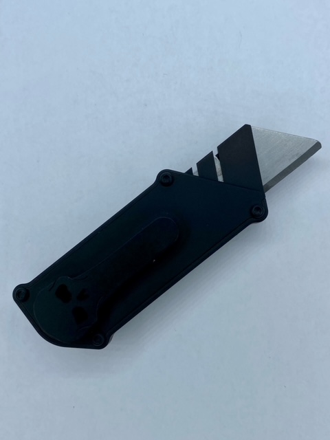 Chaves Knives - CHUBSLIPBLK - C.H.U.B. Slipper - Folding Knife - Chaves Handy Utility Blade - Titanium - Black - Image 8