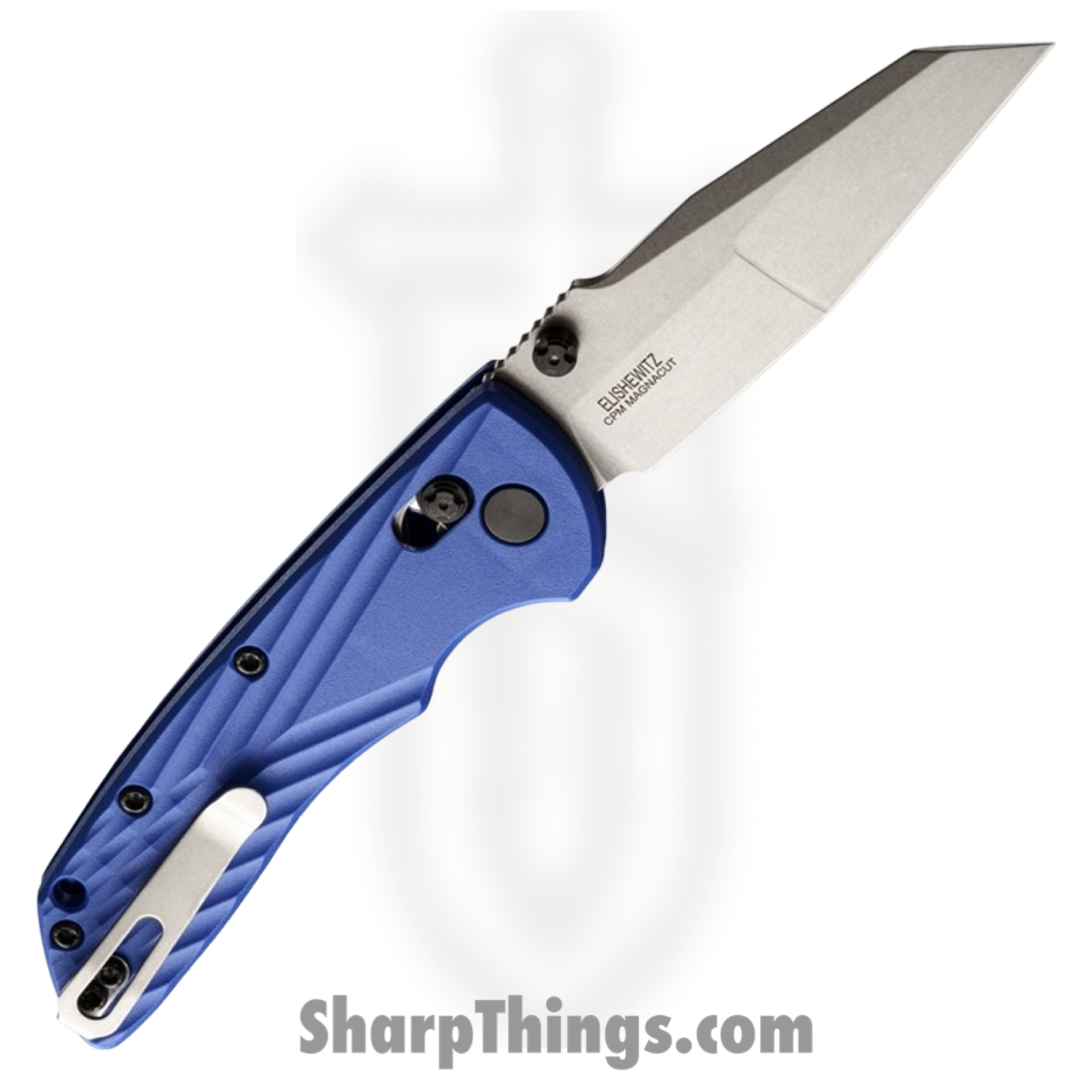 Hogue Knives - 24363 - Deka - Folding Knife - Magnacut Stonewash Modified Wharncliffe - Polymer - Blue - Image 2
