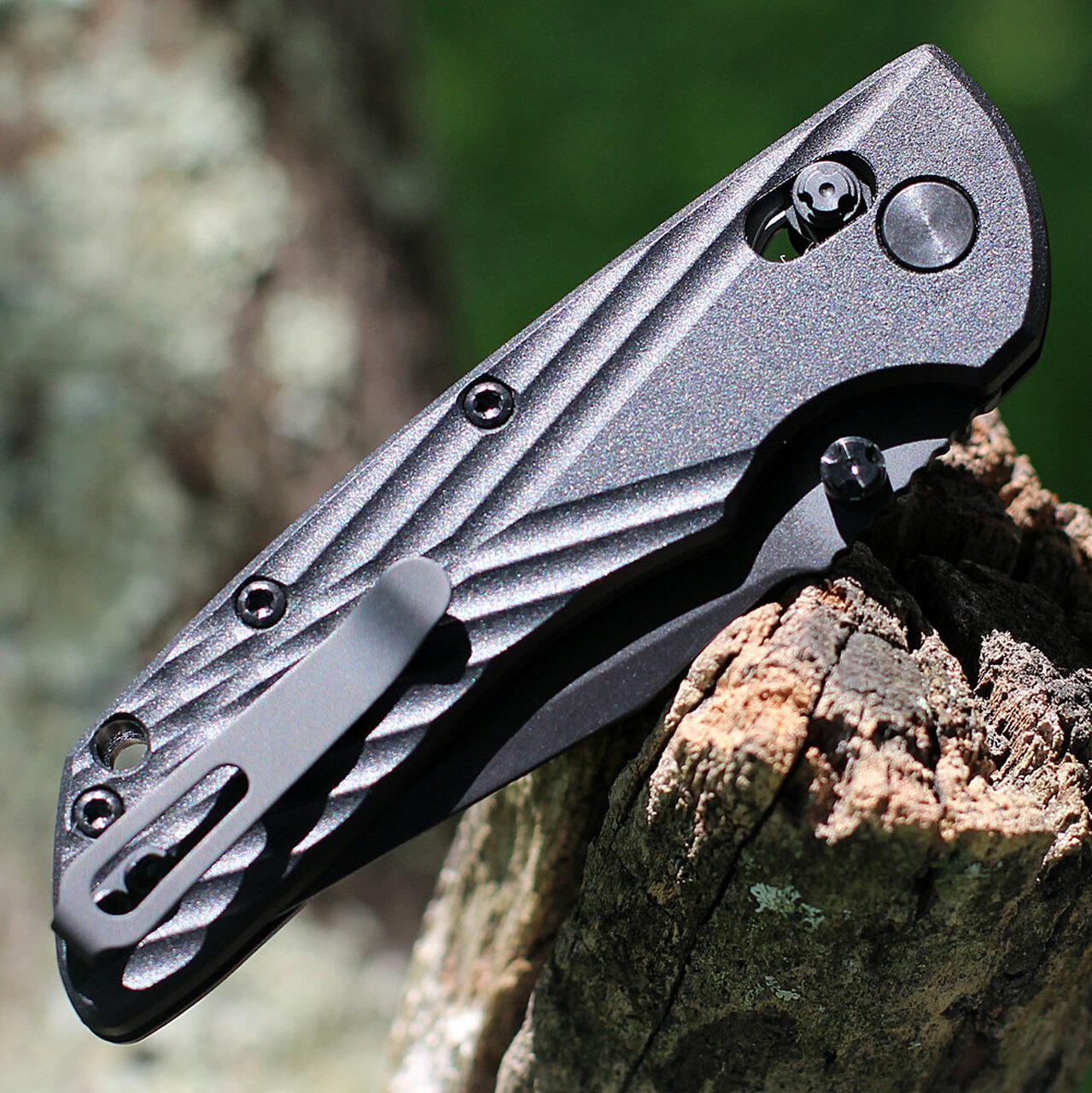 Hogue Knives - HO24376 - Deka - Folding Knife - CPM-Magnacut Black Cerakote Clip Point - Polymer Scales - Black - Image 5