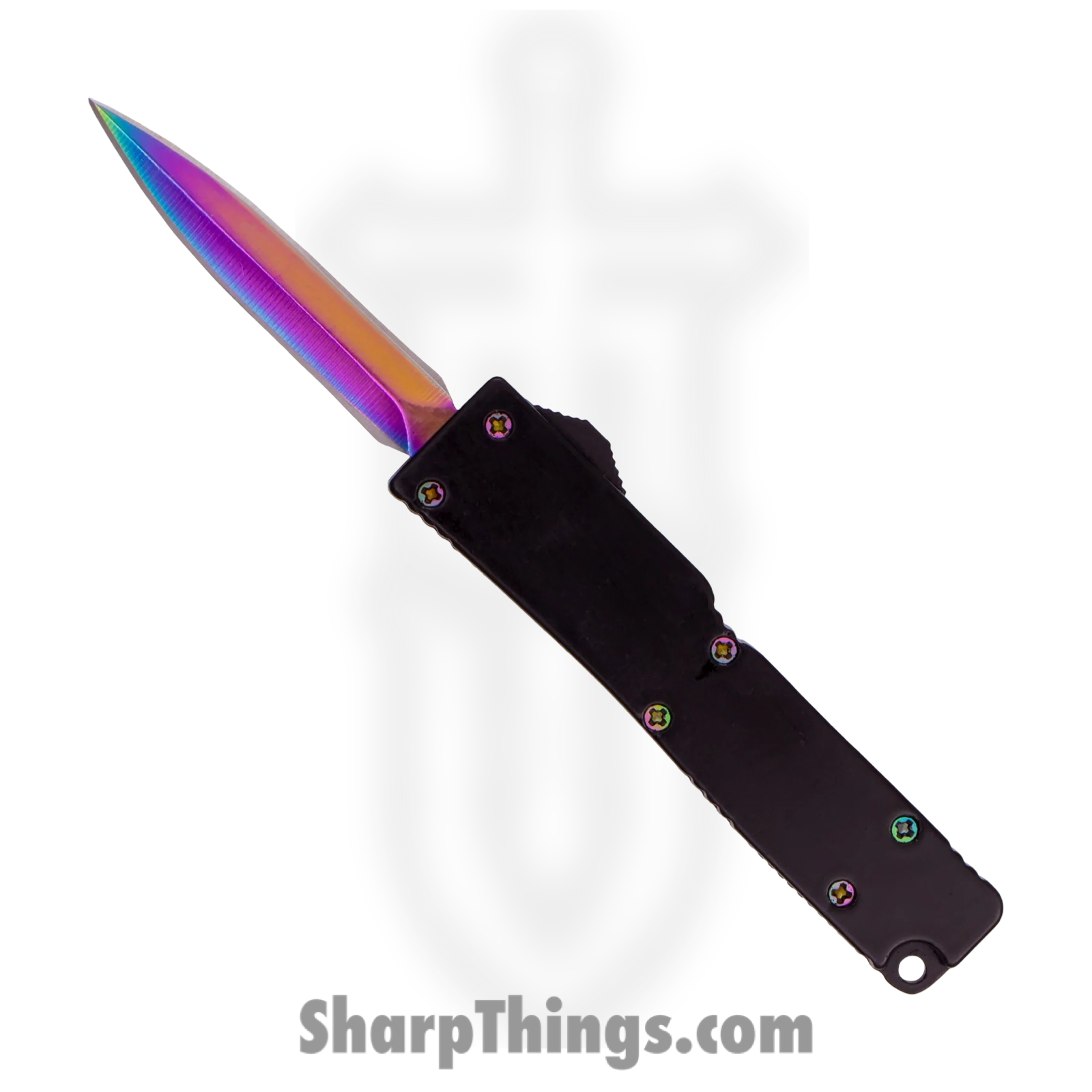 VOC - DT5S-DBR-BK - 5 Inch OTF Automatic Firecracker Knife A1 - 440 Stainless Titanium - Black