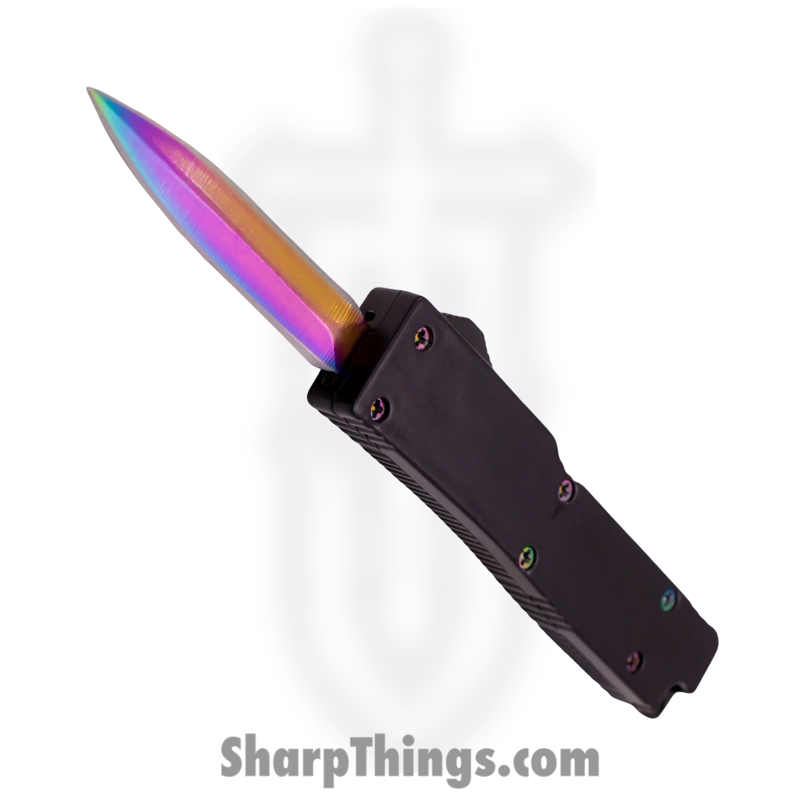 VOC - DT5S-DBR-BK - 5 Inch OTF Automatic Firecracker Knife A1 - 440 Stainless Titanium - Black - Image 2