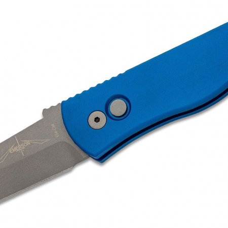 ProTech – E7T01-Blue – Emerson CQC7 Tanto Auto Folding Knife – 154CM Aluminum – Blue