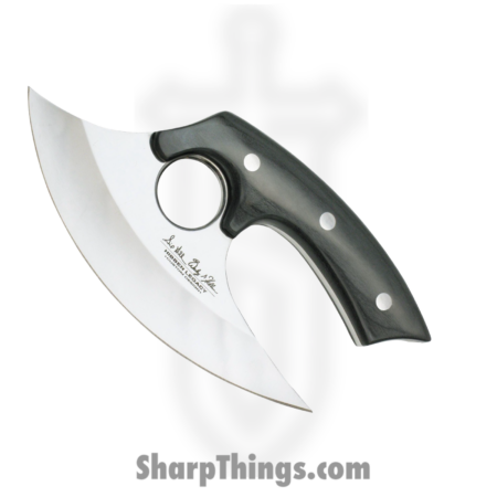 Gil Hibben – GH5074 – Legacy Ulu – Fixed Blade Knife – 5Cr15MoV Polished Ulu – Pakkawood – Black
