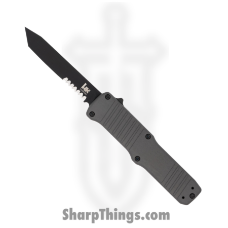 Hogue Knives – HG54002 – HK Hadron – OTF Auto – 154CM Coated Tanto – 6061-T6 Aluminum – Grey