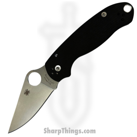 Spyderco – SC223GP – Para Military 3 – Folding Knife – S45VN Satin Clip Point – G10 – Black