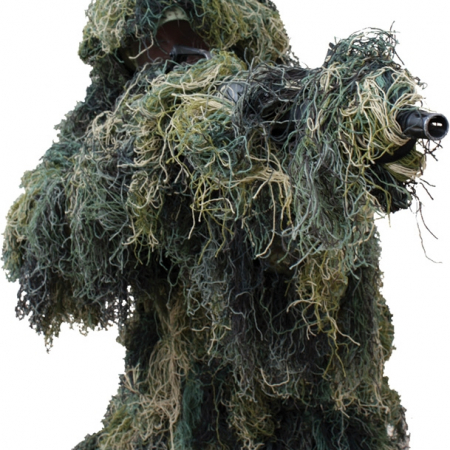 Red Rock Outdoor Gear – RED70915ML – 5 Piece Ghillie Suit – Woodland – Medium/Large