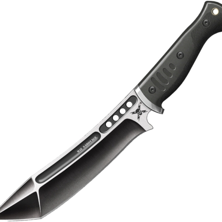 United Cutlery – UC3016 – M48 Sabotage Fighter – Fixed Blade Knife – Two Tone Stainless Tanto – Rubber – Black