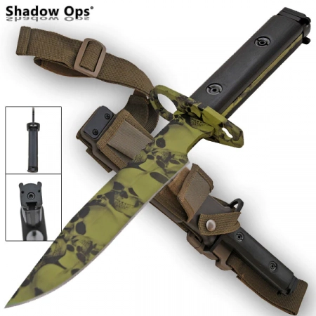 Shadow Ops – YF-02-GR – Undead Bayonet Skull – Recurve – Green