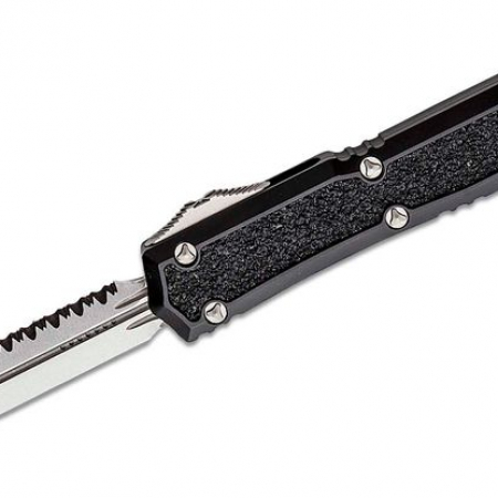 Microtech – 206-12S – Makora I 2021 Signature Series Serrated D/E Knife – Aluminum – Black