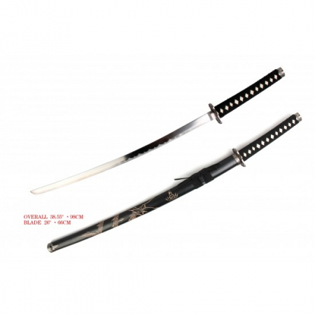 Misc – FL139139BK – Samurai Satin Finish Sword – Black