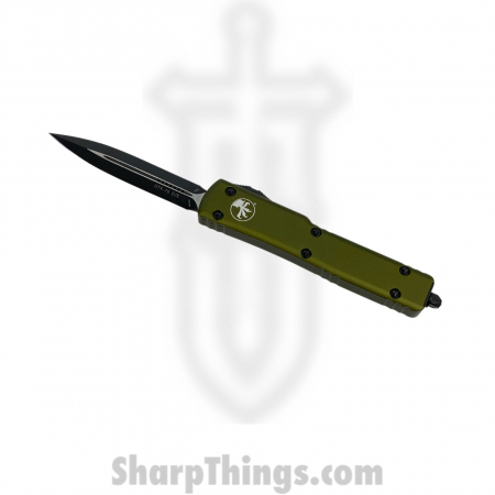 Microtech – 147-1 OD – UTX-70 Automatic OTF D/E Stonewash Dagger – OD Green and Black