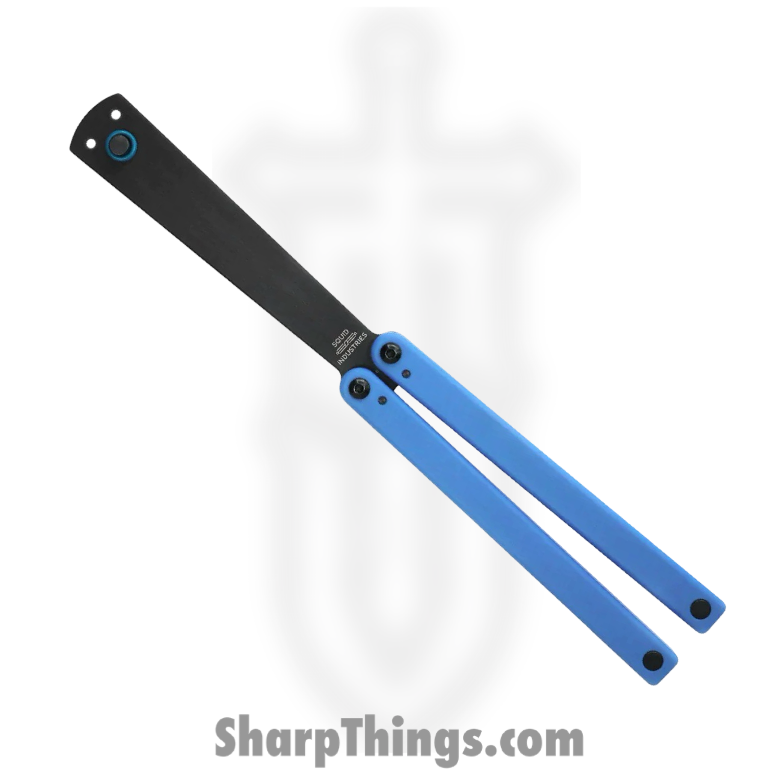 Squid Industries - Squiddy-U - Squiddy-U - Balisong - Balisong Trainer - Acetal - Blue