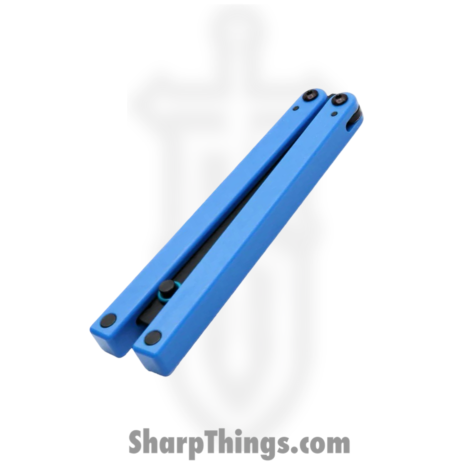 Squid Industries - Squiddy-U - Squiddy-U - Balisong - Balisong Trainer - Acetal - Blue - Image 3
