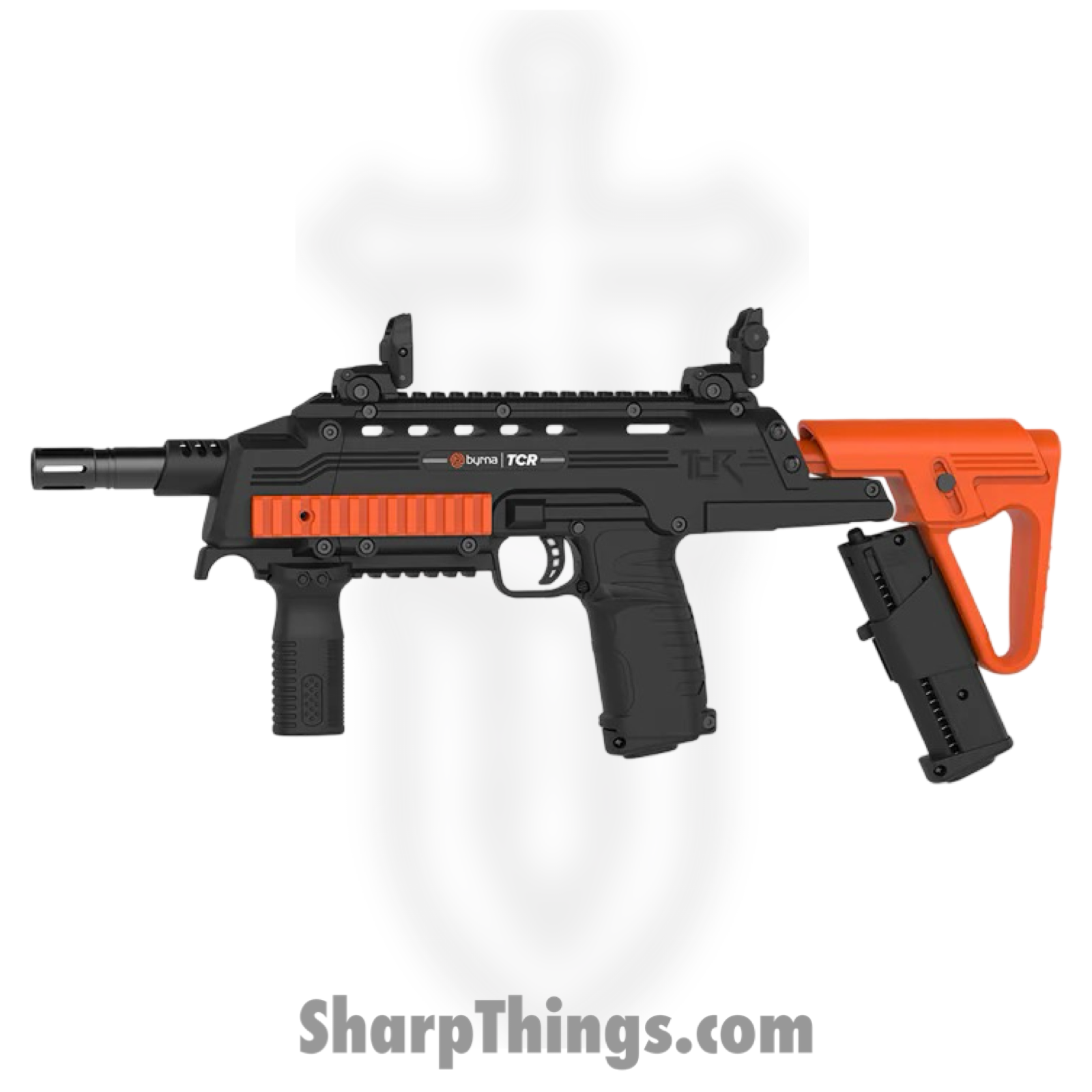 Byrna - TR68402_ORN - Tactical Compact Rifle - S30V - Black/Orange