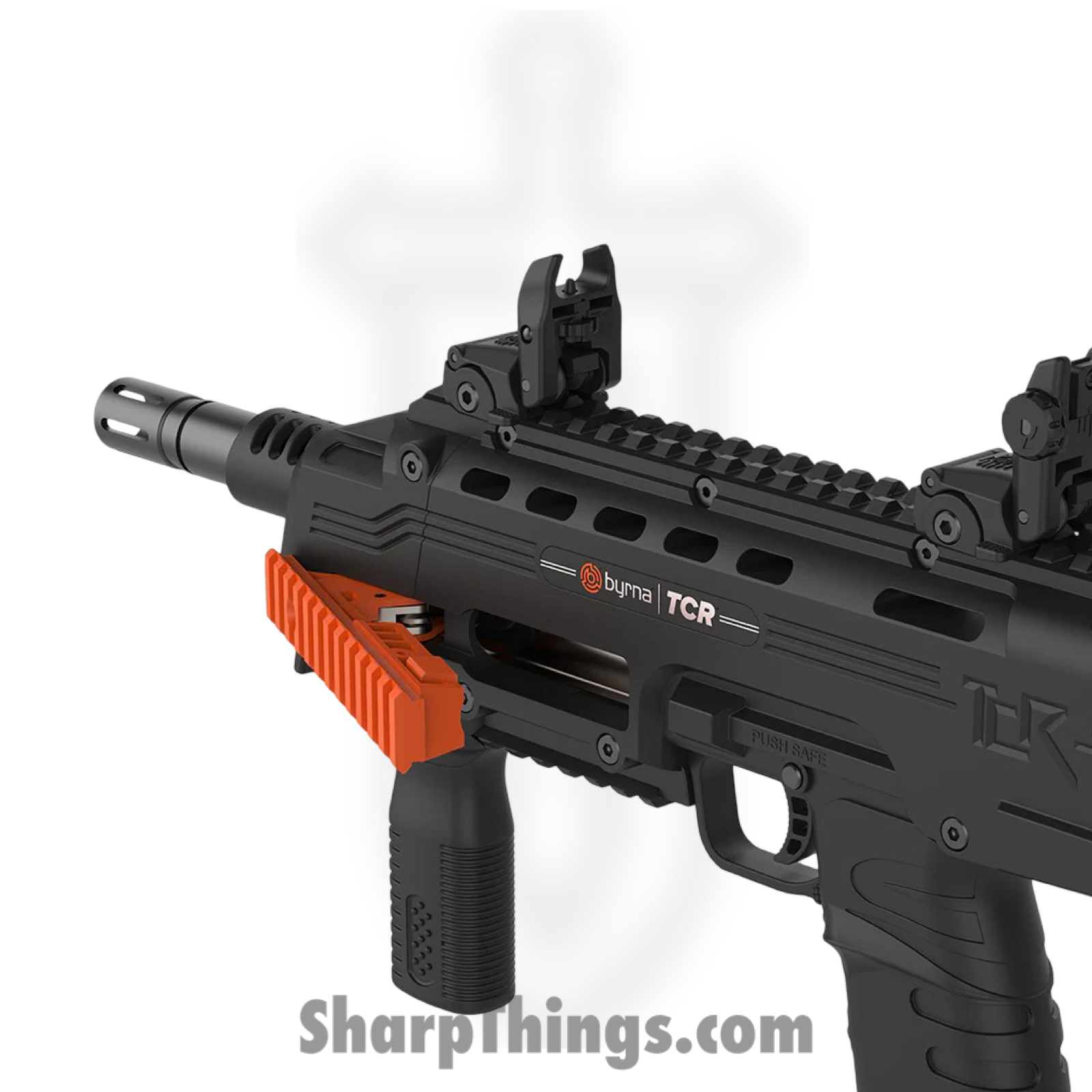 Byrna - TR68402_ORN - Tactical Compact Rifle - S30V - Black/Orange - Image 4