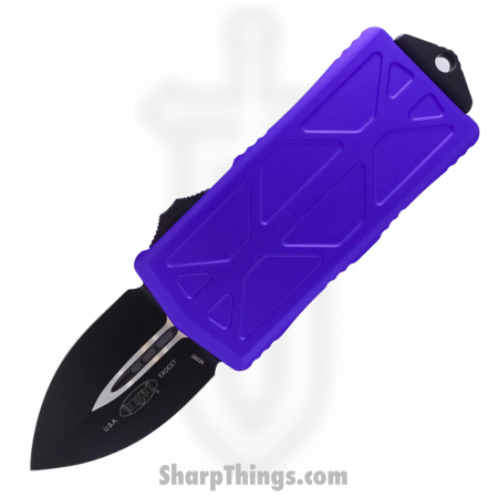 Microtech – 157-1PU – Exocet Automatic OTF D/E Dagger – Purple and Black