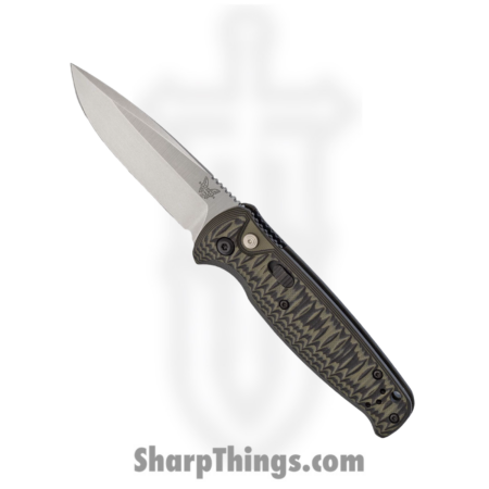 Benchmade – 4300-1 – Composite Lite (CLA) – Automatic Knife – 154CM Stonewash Drop Point – G10 – Black Green