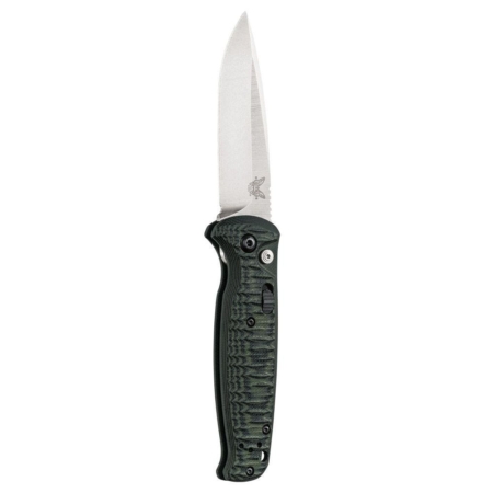 Benchmade – 4300-1 – Composite Lite Auto Drop Point – Stonewash 154CM – G10 – Black and Green