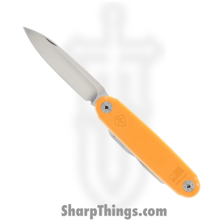 ASK Knives – ASK-001 – Jefferson – Folding Knife – Stainless Satin Drop Point – Plastic – Orange