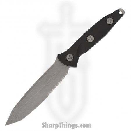 Microtech – 114-11AP – Socom Alpha Tanto Edge Apocalyptic PS Fixed Blade Knife – Black