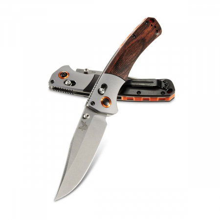 Benchmade – 15080-2 – Crooked River – Folding Knife – CPM S30V Satin Clip Point – Dymondwood – Brown