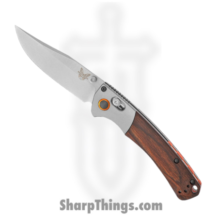 Benchmade – 15085-2 – Mini Crooked River – Folding Knife – CPM S30V Satin Clip Point – Dymondwood – Brown